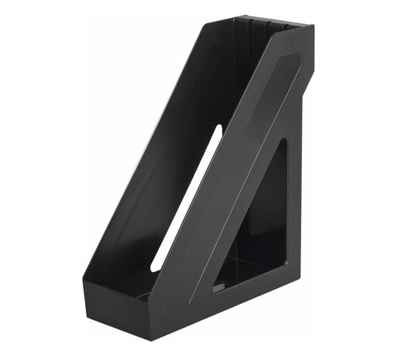 Изображение товара Вертикальный лоток для бумаг BRAUBERG Basic 265х100х285 мм, черный 237009