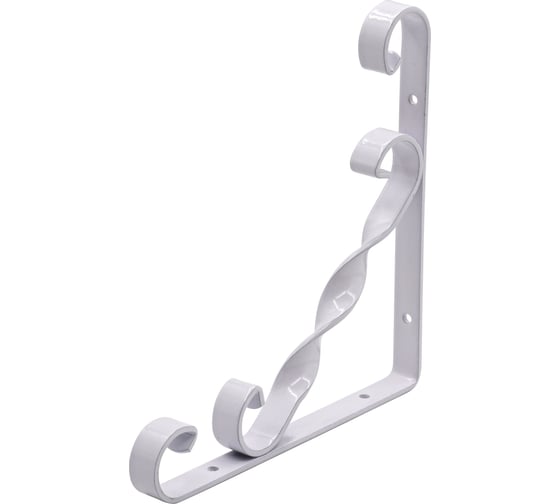 Изображение товара Уголок-кронштейн для полок РемоКолор декоративный, Орнамент, белый, 150x150 мм, 1 шт. 71-2-415