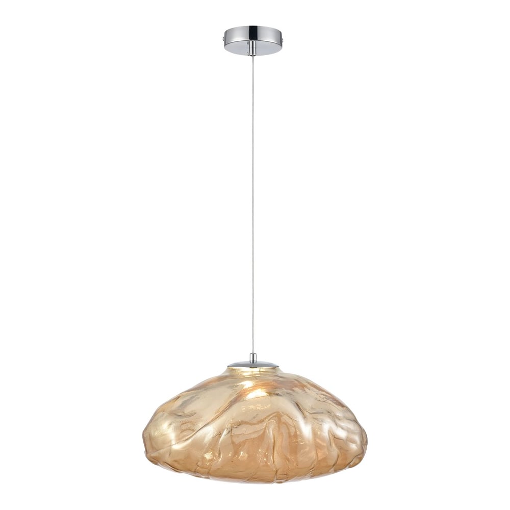 Изображение товара Подвесной светодиодный светильник Wertmark ISOLA WE219.03.143 с янтарным плафоном