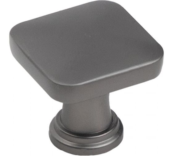 Изображение товара Ручка мебельная AKS KNOPA кнопка металлическая, графит 80676