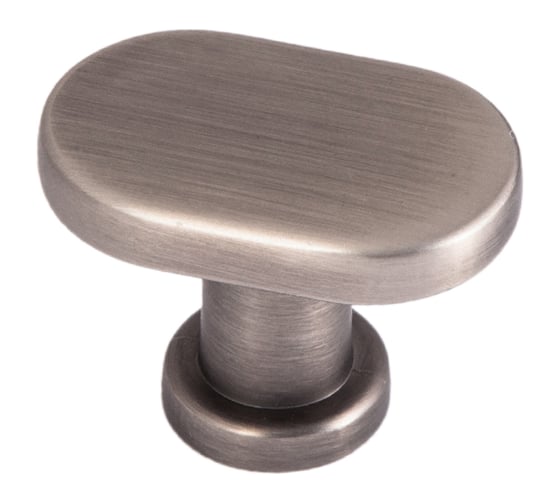 Изображение товара Ручка мебельная AKS GRAND кнопка металлическая, шлифованный никель 56781