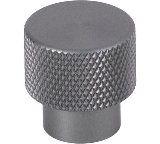 Изображение товара Ручка мебельная AKS FLUID кнопка металлическая, графит 103275