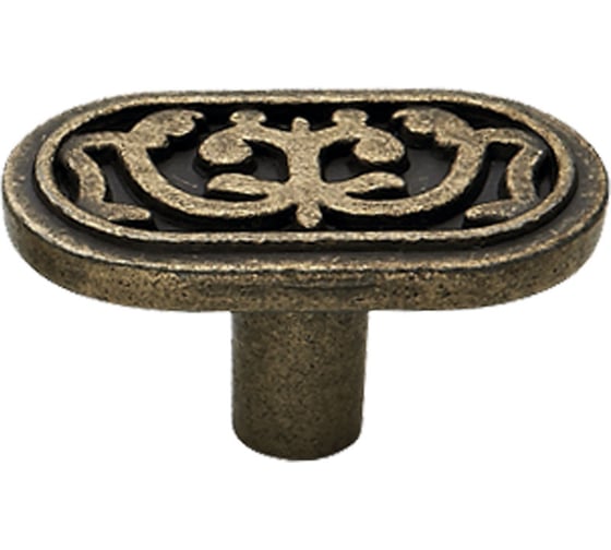 Изображение товара Ручка мебельная AKS ELIN кнопка металлическая, старое золото 45300