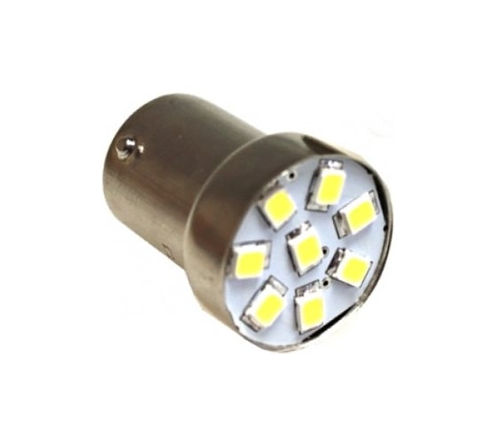 Изображение товара Светодиод Nord-Yada G18.5 8SMD (size 2835) 12V R10W BA15s белый 0.5 W 32 lm (2 шт в 1 упаковке) 904590
