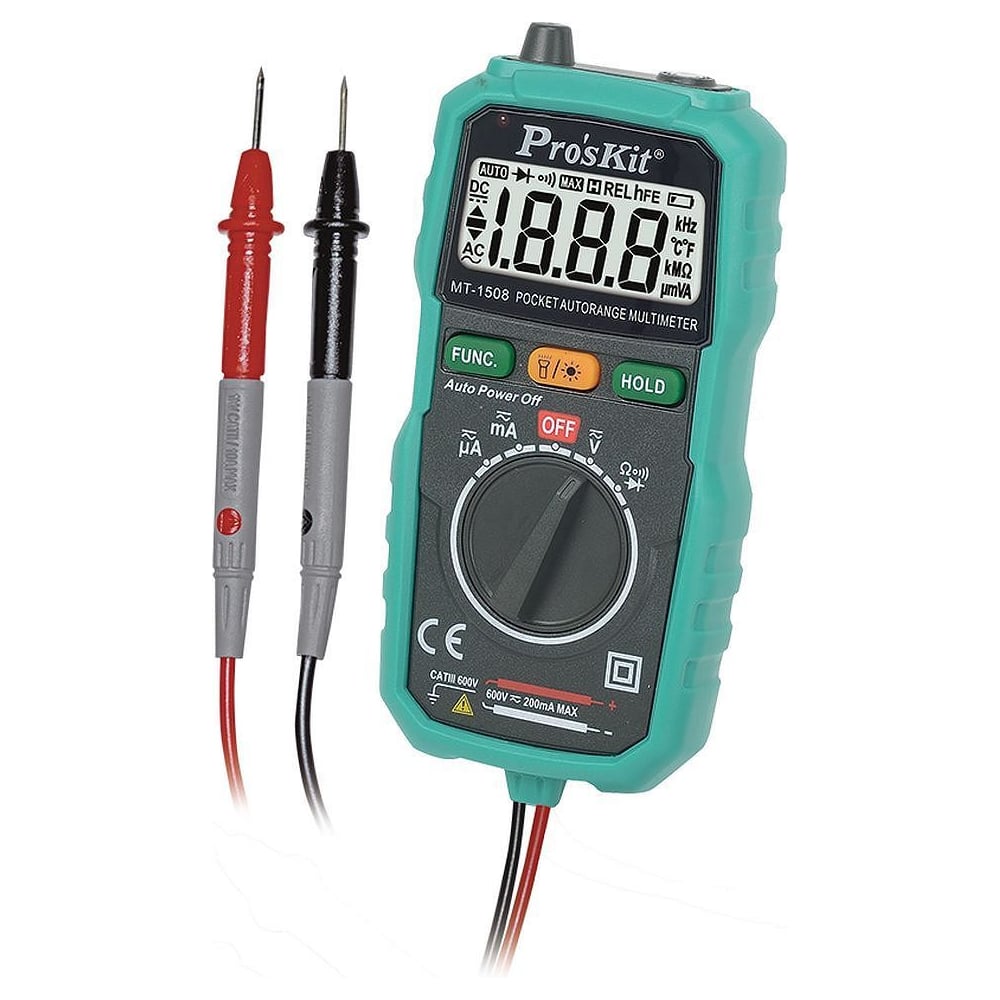 Изображение товара Цифровой мультиметр Pro'sKit MT-1508 00323247 для измерения электроники и бытовых задач