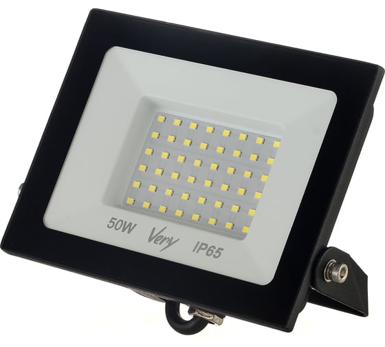 Изображение товара Прожектор светодиодный Very 50Вт, IP65 6500K, черный, (шт.) 89-0-655