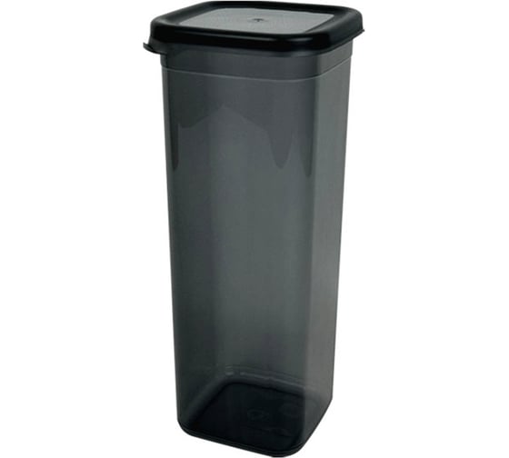 Изображение товара Емкость для сыпучих продуктов Мультипласт Групп 2,1л серый MPG9918