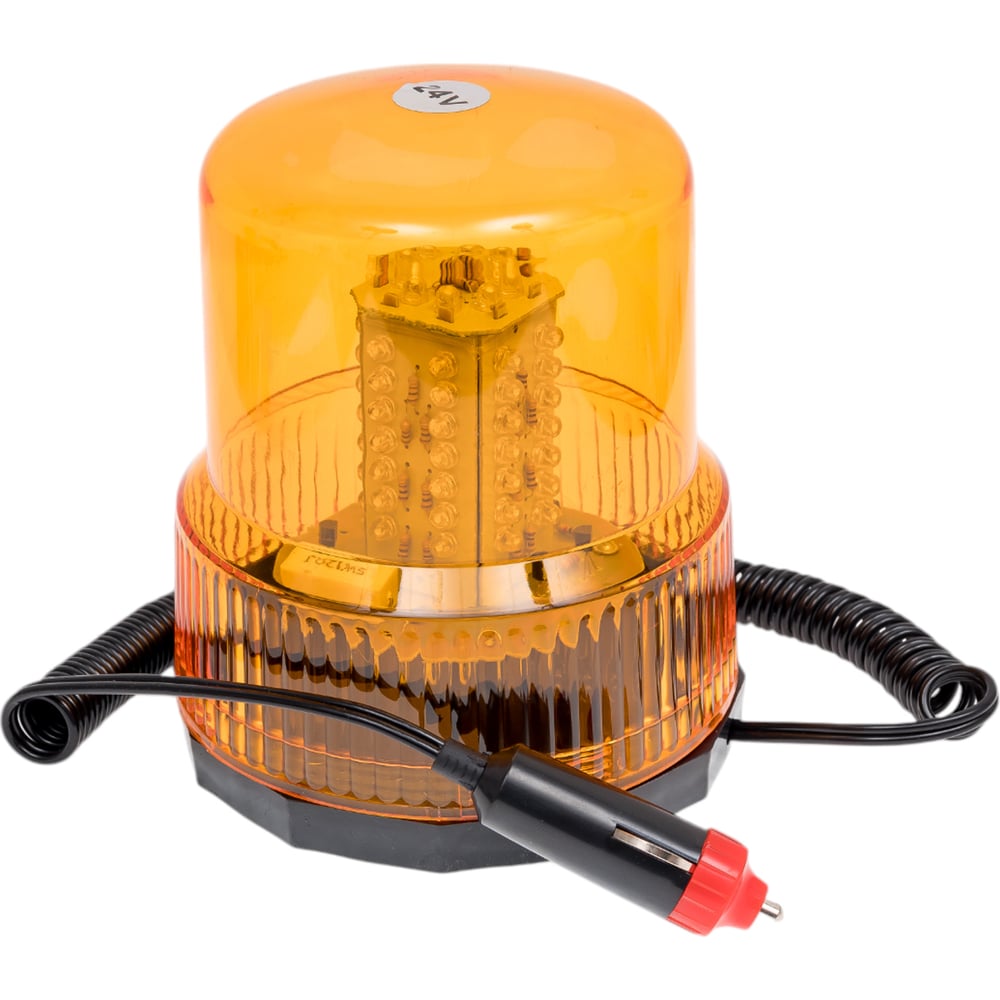 Импульсный маяк ДАЛИ-авто 24V светодиодный, магнит + стационар. желтый DA-01823