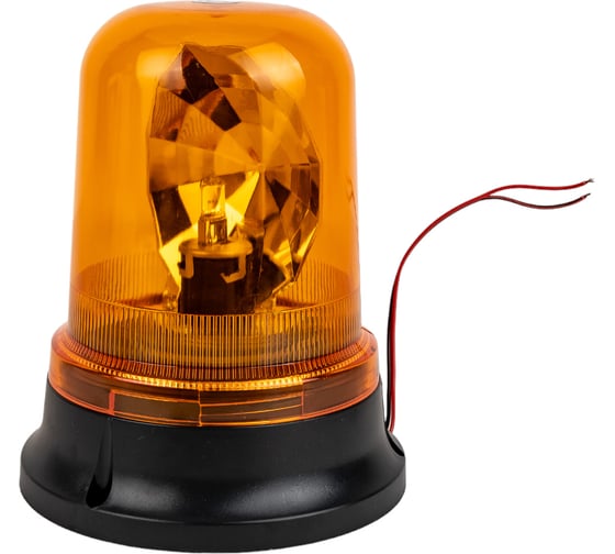 Изображение товара Проблесковый маяк ДАЛИ-авто 12V галоген, магнит + стационар. желтый DA-00503