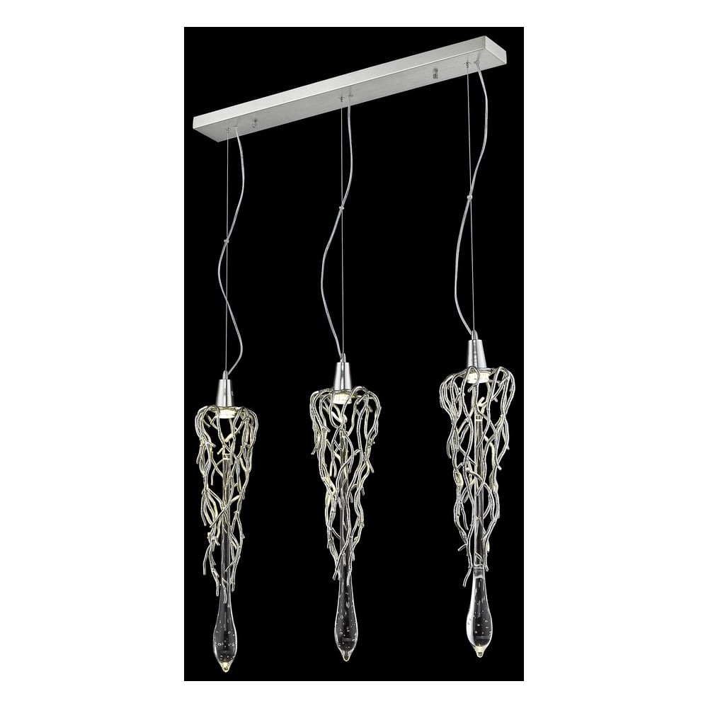 Изображение товара Подвесной светильник Wertmark DIVINA WE186.03.203 современный никель 3 лампы