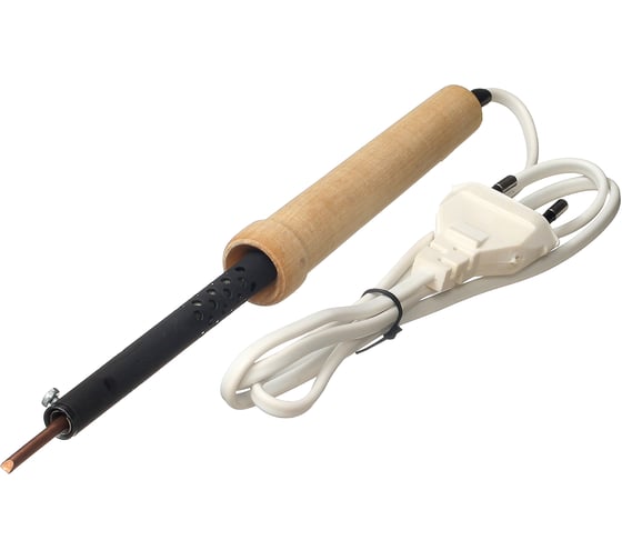 Изображение товара Паяльник электрический РемоКолор ЭПСН-03-65/220, 65 Вт, деревянная рукоятка, (шт.) 95-2-206