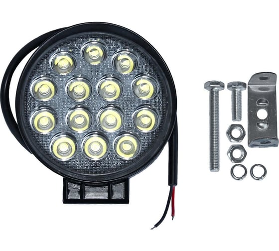 Изображение товара Противотуманная универсальная светодиодная фара ДАЛИ-авто 42W14 LED, 9-40V, 128х114х55мм DA-02361