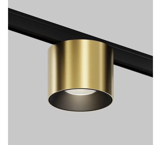 Изображение товара Трековый светильник MAYTONI Alfa S LED 5W Черный и Латунь TR188-1-5W4K-M-BBS