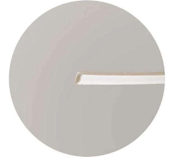 Изображение товара Заглушка паза штапика для окон и дверей KOMFORT москитные системы ПВХ "грибок" усиленная, белая, 2 м ЗГУ03938