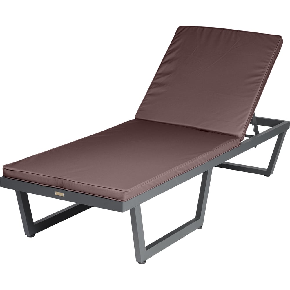 Изображение товара Шезлонг-лежак Callisto mobili из алюминия, с матрасиком G501.0Е04 шоколад/антрацит G501.0Е04