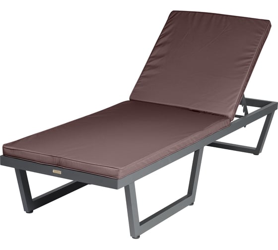 Изображение товара Шезлонг-лежак Callisto mobili из алюминия, с матрасиком G501.0Е04 шоколад/антрацит G501.0Е04