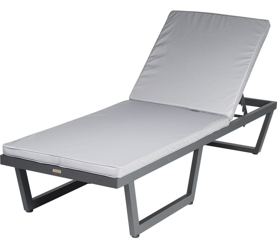 Изображение товара Шезлонг-лежак Callisto mobili из алюминия, с матрасиком G501.0Е10 серый/антрацит G501.0Е10