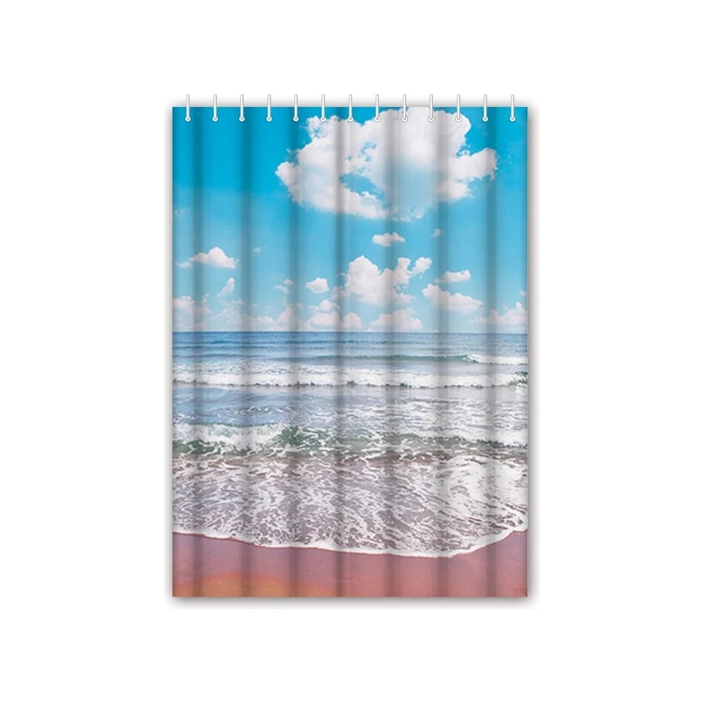 Изображение товара Штора для ванной HAIBA море HB74061 1800х1800 полиэстер морской дизайн