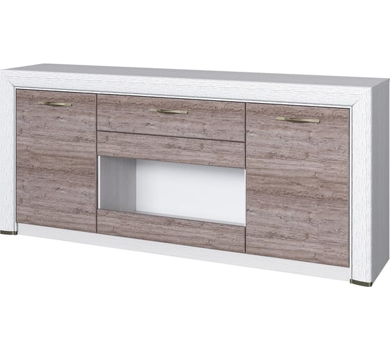 Изображение товара Набор модульной мебели Anrex OLIVIA, Тумба RTV 1V2D1S, цвет вудлайн крем/дуб анкона 680372