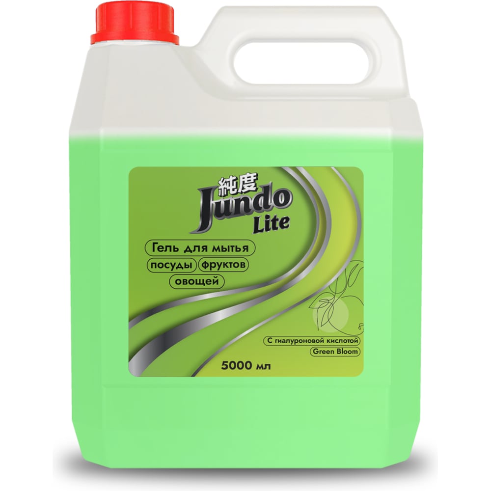 Изображение товара Гель для мытья посуды Jundo Lite Яблоко 5 л гипоаллергенный и безопасный