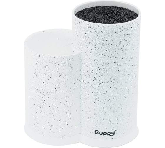 Изображение товара Подставка для ножей и кухонных принадлежностей Guppy универсальная 20х11х22 см белая с крошкой 8455864