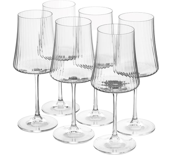 Изображение товара Набор бокалов для вина CRYSTALEX XTRA OPTIC 460мл 6шт CR460101XO