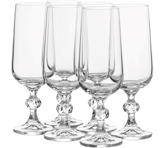 Изображение товара Набор фужеров для шампанского CRYSTALEX CLAUDIA 6шт 180мл CR180104CL