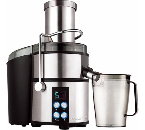Изображение товара Соковыжималка Galaxy LINE GL 0808, серебристый, центробежная, 1500 Вт, 19000 об/мин, 7020708080