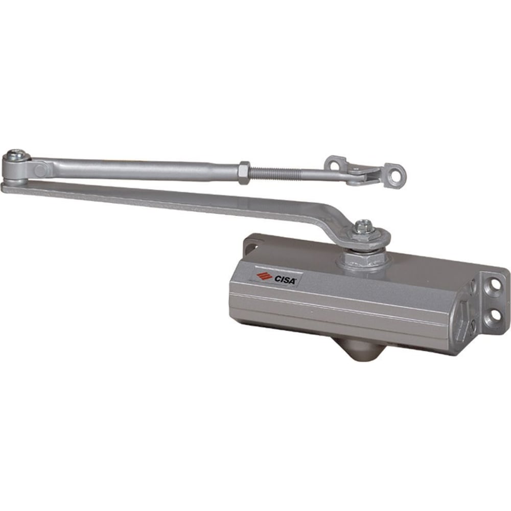 Изображение товара Доводчик дверной CISA до 80 кг серый гидравлический верхний монтаж