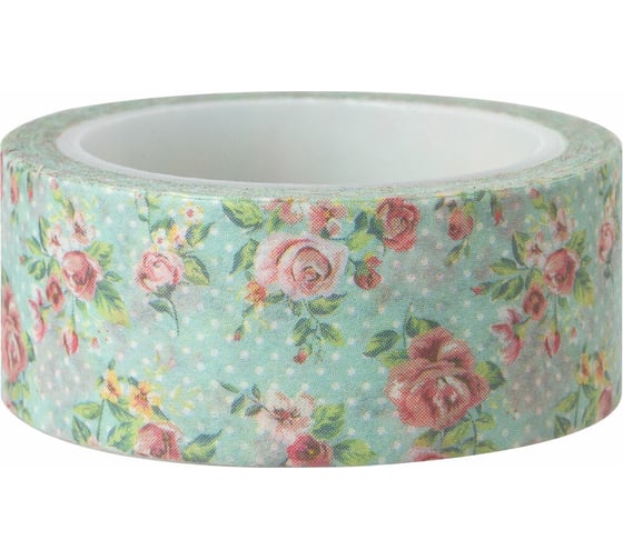 Изображение товара Клейкая WASHI-лента для декора Остров сокровищ 15ммх5м, ассорти, в дисплее, рисовая бумага,, 661719