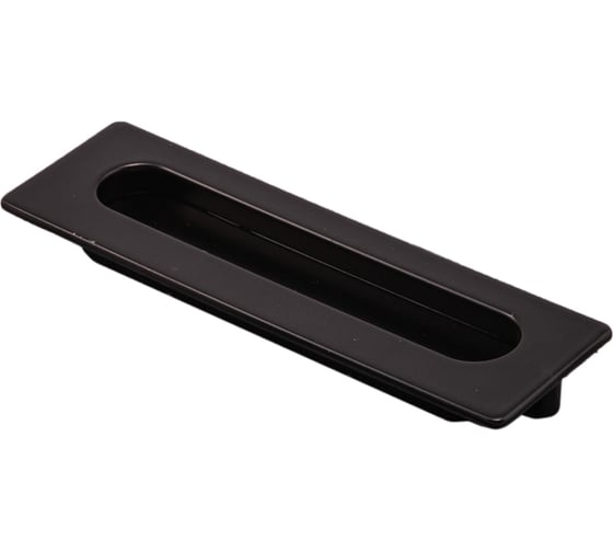 Изображение товара Ручка мебельная врезная металлическая AKS ENTRO 128 черный матовый 61992