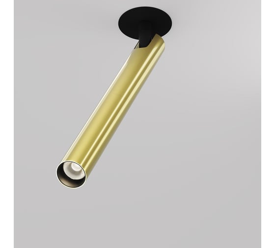 Изображение товара Встраиваемый светильник MAYTONI Focus T LED 6W Черный и Латунь C141RS-L300-6W3K-BBS