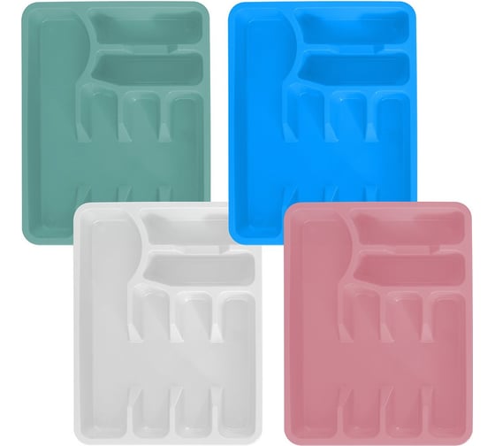 Изображение товара Лоток в ящик для столовых приборов МУЛЬТИДОМ 6 секций 38х30х5,5 см NEW МГ56-122