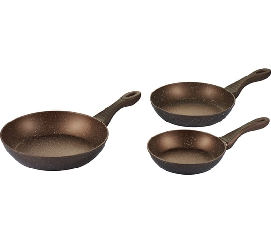Изображение товара Набор алюминиевых сковород WERNER Firenze 3 шт, 20 см 24 см и 28 см 50309