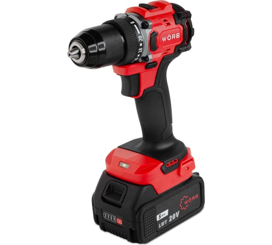 Изображение товара Аккумуляторная дрель-шуруповерт WÖRB WORB GSB-2036E-2LI