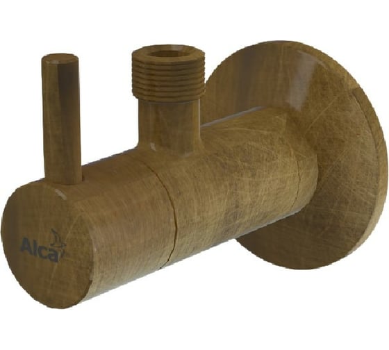 Изображение товара Угловой вентиль Alcadrain ARV001-Antic с фильтром 1/2M х 3/8M, круглый Бронза 00025482