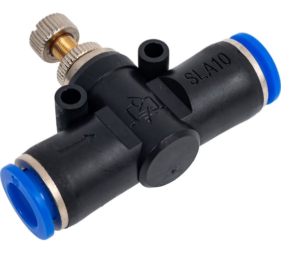 Изображение товара Фитинг для пластиковых трубок с металлическим регулятором 10x10 мм Rockforce RF-SPA10(2048)