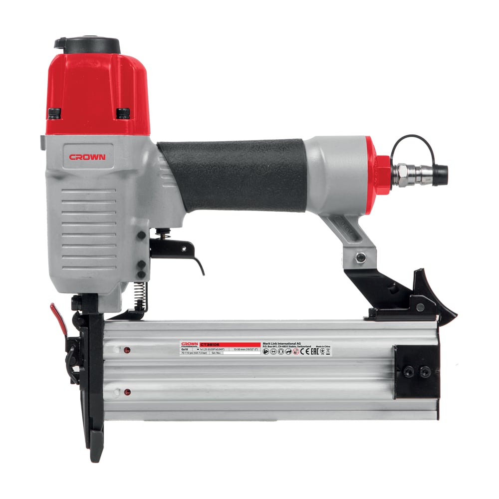 Изображение товара Гвоздезабивной пневматический пистолет CROWN CT38106 BMC для гвоздей и скоб