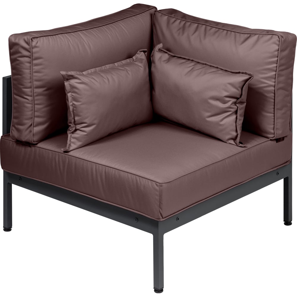 Изображение товара Угловой элемент дивана Callisto mobili Callisto giardino из алюминия с подушками G401.10Е04