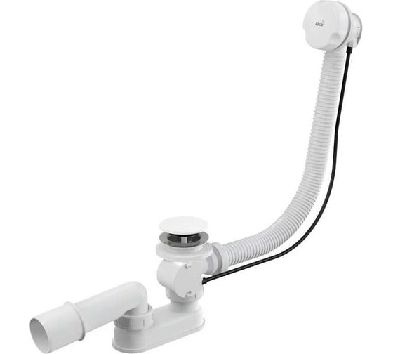 Изображение товара Сифон для ванны Alcadrain A51BM автомат, комплект, белый 00028153