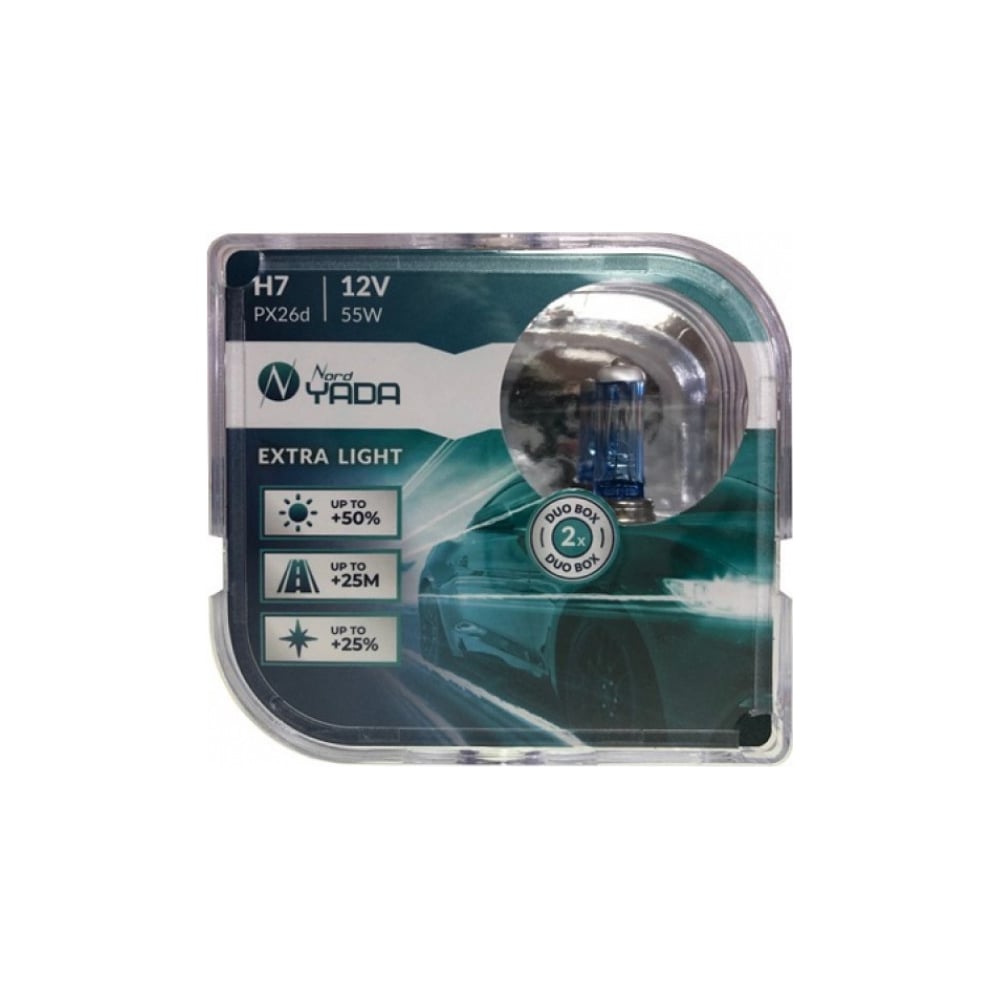 Изображение товара Лампа Nord-Yada H7 12V 55W EXTRA LIGHT 2шт
