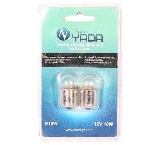 Изображение товара Лампа Nord-Yada R 10W 12V BA15s (габариты) (NEW блистер: к-т 2шт) 902235