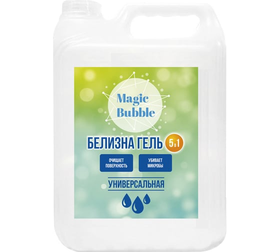 Изображение товара Средство для отбеливания Magic Bubble Белизна-гель, дезинфекция и уборка 4673744888072