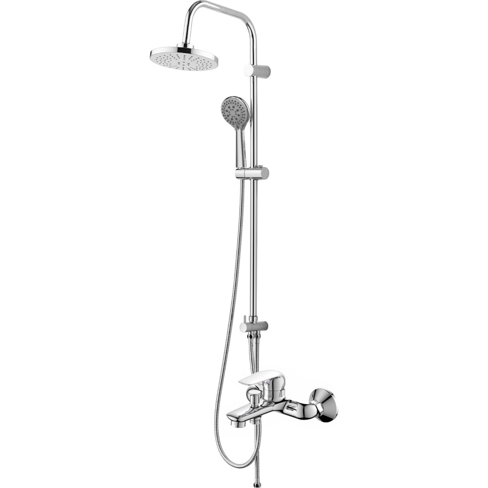 Изображение товара Душевая система с однорычажным смесителем ORANGE Iris хром M41-913cr