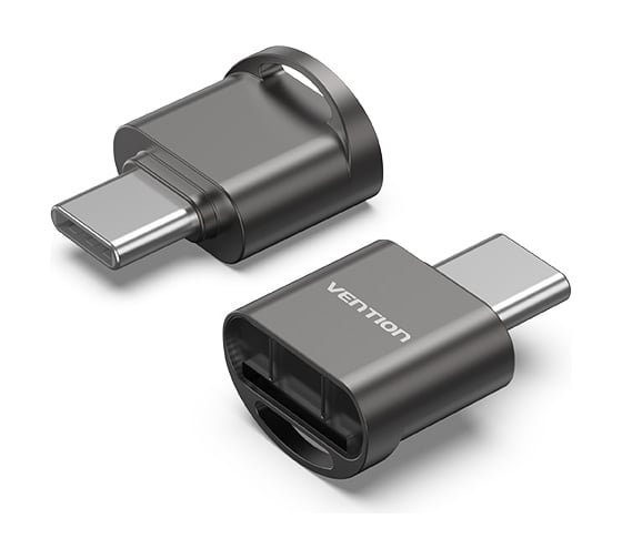 Изображение товара Картридер VENTION OTG USB 2.0 CM / MicroSD - Серый CLMH0
