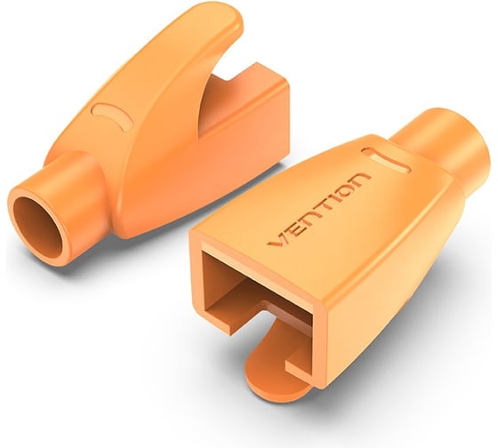 Изображение товара Колпачки изолирующие для разъемов VENTION RJ-45 (50шт.) оранжевый IODO0-50