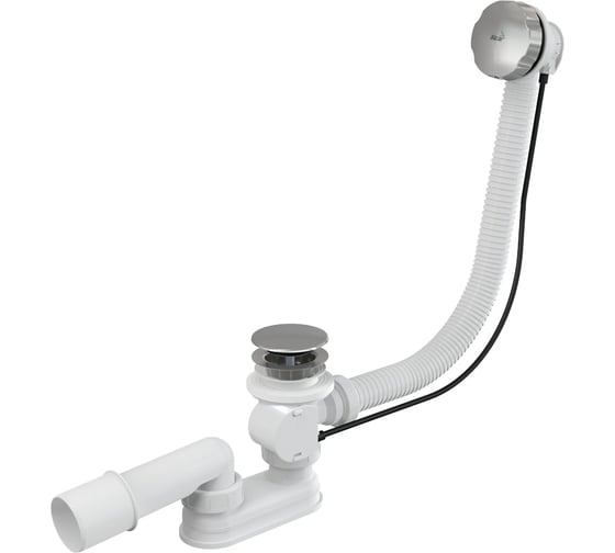 Изображение товара Сифон для ванны Alcadrain комплект, пластик/металл AG210125260 (A55KM) 00079315