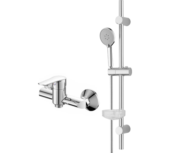 Изображение товара Смеситель однорычажный для душа ORANGE Sofi с душевым гарнитуром, хром M43-201cr