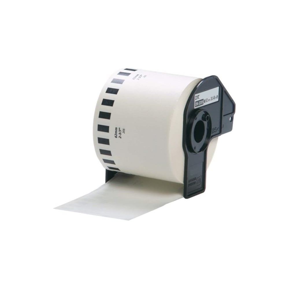 Изображение товара Лента Solutionprint SP DK22205 62 мм х 30.5 м для термотрансферной печати черный на белом