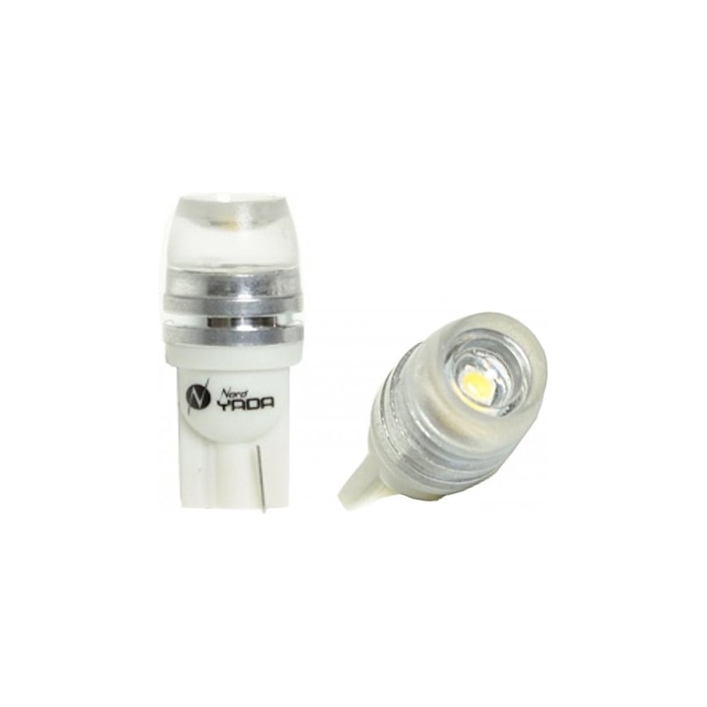 Изображение товара Светодиод Nord-Yada T10 1SMD High Power Optical 12V 0.3W 15lm белый (2 шт)
